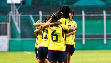 Jugadoras de la Selección Colombia Femenina.