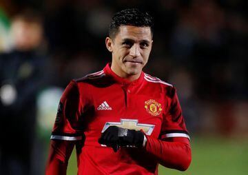 Soccer Football - FA Cup Fourth Round - Yeovil Town vs Manchester United - Huish Park, Yeovil, Britain - January 26, 2018   Manchester United’s Alexis Sanchez before the match    Action Images via Reuters/Paul Childs