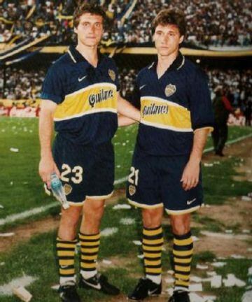 Los gemelos coincidieron en Boca Juniors.