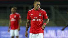 FARO, PORTUGAL - AUGUST 01: Nicolas Castillo from SL Benfica during the match between SL Benfica v Lyon for the  International Champions Cup - Eusebio Cup 2018 at Estadio do Algarve on August 1, 2018 in Faro, Portugal. (Photo by Carlos Rodrigues/Getty Images)