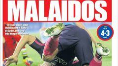 Portada del diario Mundo Deportivo del día 3 octubre de 2016.