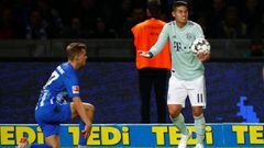 James abandona el Allianz Arena 10' después del partido