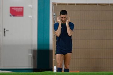 Ronaldo in training before the Switzerland match