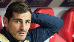 Iker Casillas, en el banquillo.