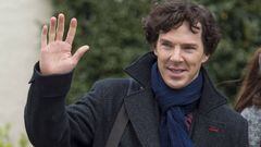 Benedict Cumberbatch se mete en la piel de &#039;Sherlock&#039; para grabar la cuarta temporada de la serie de la BBC.