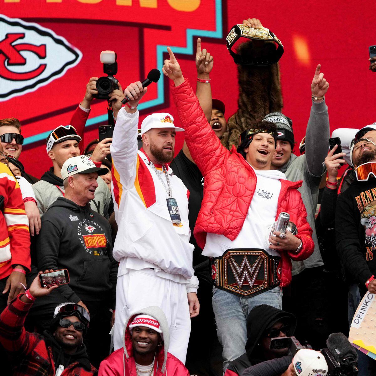 Travis Kelce Super Bowl Parade Jacket