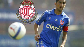 El jugador, que a&uacute;n ten&iacute;a un a&ntilde;o de contrato con Universidad de Chile, se unir&aacute; a las filas de Toluca, club en el que estuvo entre 2009 y 2011.