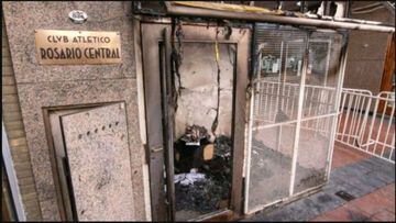 Violencia en Rosario: prenden fuego la sede de Central
