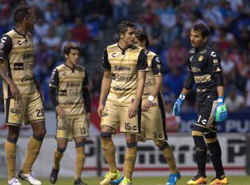 Dorados sólo sumo 15 puntos en el Apertura 2015 y ligó 8 derrotas consecutivas al inicio del Clausura 2016. Descendió en la jornada 13 a manos de Cruz Azul.