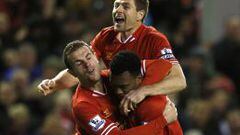 Los goles de Gerrard y Sturridge dieron la victoria al Liverpool.