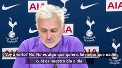 Mourinho y el documental del Tottenham: "No fue agradable"