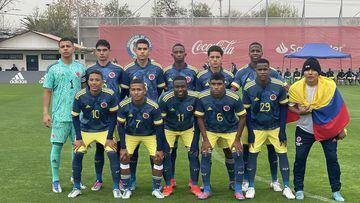 Selección Colombia Sub 17 venció 2-0 a Chile en segundo amistoso disputado en Santiago como preparación para el Sudamericano 2023.