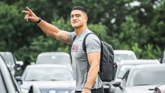Chilean tight end Sammis Reyes formally said goodbye to his teammates after being released by the team earlier this week.