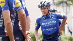 El ciclista del Quick-Step Remco Evenepoel, antes de la decimoquinta etapa del Giro de Italia 2021.