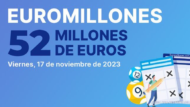 Euromillones: comprobar los resultados del sorteo de hoy, viernes 17 de noviembre