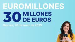 Euromillones: comprobar los resultados del sorteo de hoy, viernes 20 de enero