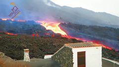 El 'tsunami' de lava que arrasa La Palma: deja al ser humano minúsculo...