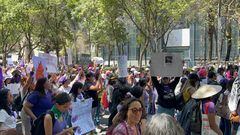 Marcha Día de la Mujer en CDMX: Así luce Reforma con cientos de asistentes