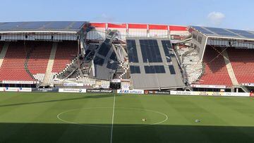 AZ Alkmaar: AFAS Stadion collapses in strong winds
