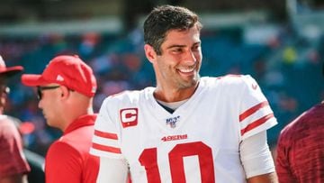 The future of San Francisco 49ers quarterback Jimmy Garoppolo has been up in the air since he underwent surgery for his throwing shoulder earlier this year.