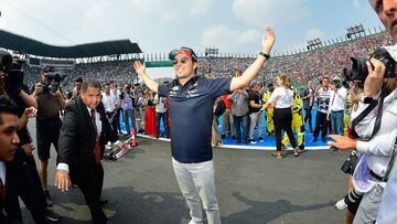 Sergio Pérez previo al Gran Premio de México.