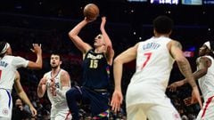 Nuggets star Nikola Jokic started off the game against the Los Angeles Clippers on Sunday night with a little twerk on the court at tip-off.