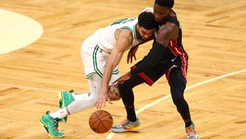 The Miami Heat and Boston Celtics fight for control in pivotal Game 5