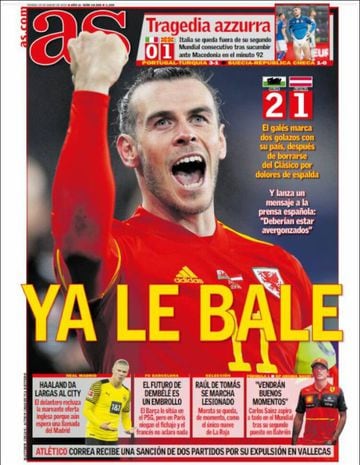 The front cover of Madrid-based AS.