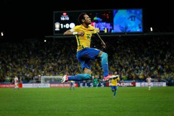 Neymar puts Brazil two up.
