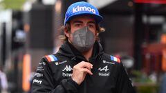 Fernando Alonso (Alpine). &Iacute;mola, Italia. F1 2022.