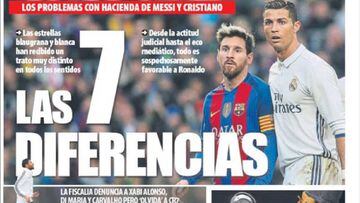 Portada del diario Mundo Deportivo del d&iacute;a 8 de diciembre de 2016.