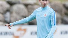 Laporte during training with Athletic Club.