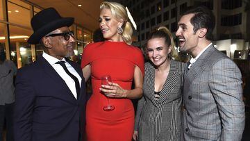 Giancarlo Esposito, from left, Hannah Waddingham, Eliza Bennett and Phil Dunster at the 73rd Emmy Awards Performers Nominee Celebration hosted by Ketel One Family Made Vodka, on Friday, September 17, 2021 