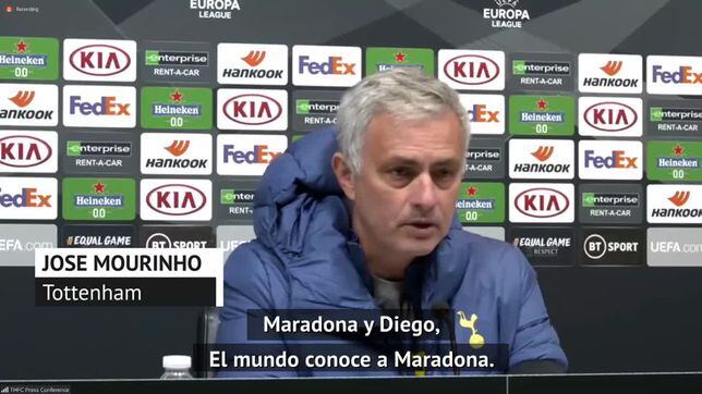 La enorme despedida de Mourinho a Maradona: "Nos reímos cada minuto..."