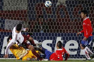En cuartos de final, Chile cayó de manera sorpresiva ante Venezuela por 1-2. Vizcarrondo y Cichero anotaron para la 'Vinotinto', mientras que Humberto Suazo descontó para Chile. Este fue el último partido de 'La Roja' por Copa América.