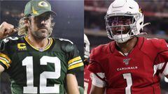 Aaron Rodgers y los Green Bay Packers quieren mantenerse enrachados cuando se enfrenten al &uacute;nico invicto de la NFL, Kyler Murray y Arizona Cardinals.