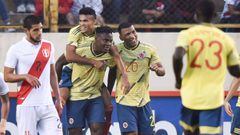 Colombia gole&oacute; a Per&uacute; en amistoso. 