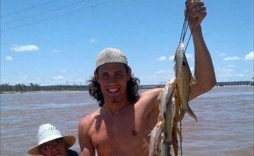 El jugador uruguayo, es un gran aficionado a la pesca 