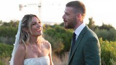 La cantante y el portero del Manchester United se han casado en Menorca rodeados de familiares y amigos.
