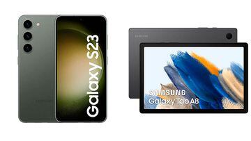Samrtphone Samsung Galaxy S23 y tablet Samsung Galaxy Tab A8 WiFi
