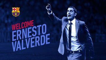 Ernesto Valverde confirmed as new FCB coach