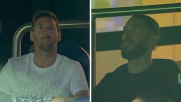 Las reacciones de Messi y Ramos en el palco a los goles del PSG