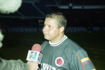 Iván René Valenciano, uno de los máximos goleadores del FPC. Pasó por Junior, Medellín, Cali, Millonarios, Atalanta, entre otros. 