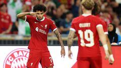 After missing most of last season with a knee injury, the Colombian winger is back at his best and scored Liverpool’s third in Tuesday’s 3-4 defeat to Bayern Munich in Singapore.