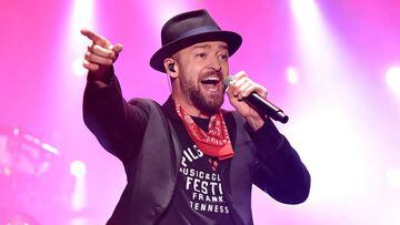 Justin Timberlake present&aacute;ndose en el Pilgrimage Music &amp; Cultural Festival en Franklin, Tennessee; 2017.