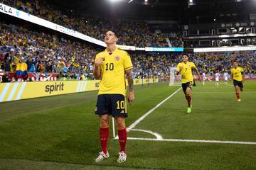 Con goles de James, Borré, Sinisterra y Asprilla, la Selección  Colombia ganó 4-1 en el debut de Néstor Lorenzo.