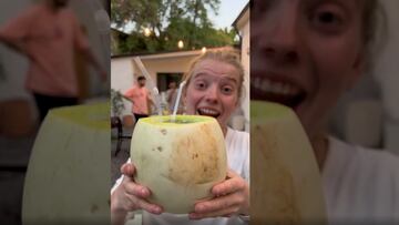 Le presentan el melón con vino a dos turistas noruegos y su reacción se hace viral de inmediato en Tiktok