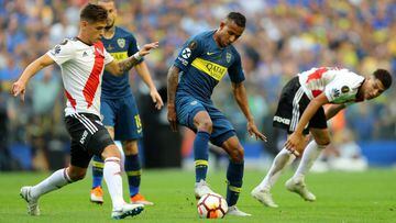 Boca Juniors empat&oacute; 2-2 con River Plate en el partido de ida de la final de la Copa Libertadores que se disput&oacute; en la Bombonera.