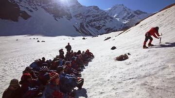 Catástrofe durante un curso de montañismo en la India