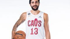 CLEVELAND, OHIO - SEPTEMBER 26: Ricky Rubio #13 of the Cleveland Cavaliers poses for a photo during Media Day at Rocket Mortgage Fieldhouse on September 26, 2022 in Cleveland, Ohio. NOTE TO USER: User expressly acknowledges and agrees that, by downloading and/or using this photograph, user is consenting to the terms and conditions of the Getty Images License Agreement.   Jason Miller/Getty Images/AFP